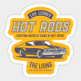 Los Leones Hot Rods Sticker